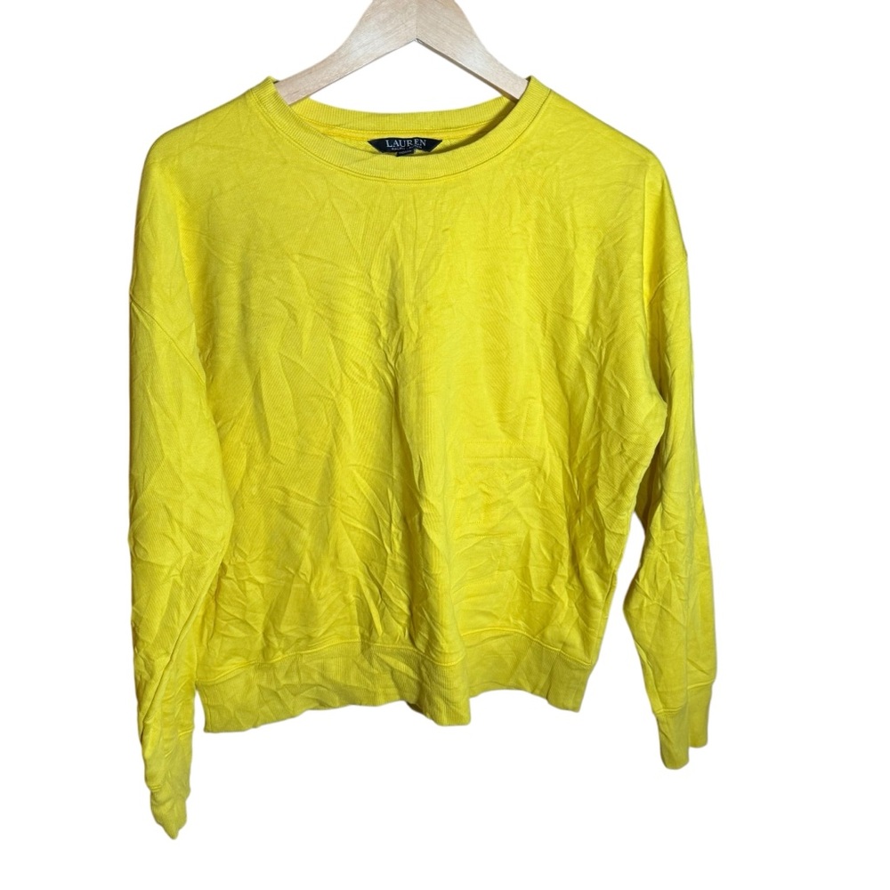 Lauren Ralph Lauren women’s yellow sweater‎ size medium.